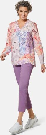 Drucktunika - flieder / orange / gemustert - Gr. 21 von Goldner Fashion