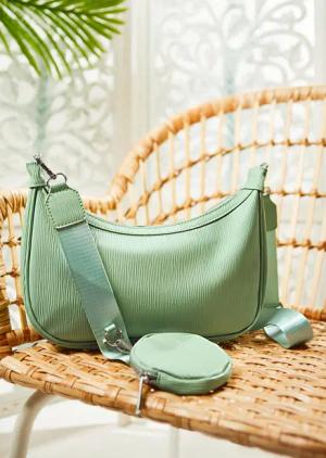 Umhängetasche - mint - Gr. Einheitsgröße von Goldner Fashion