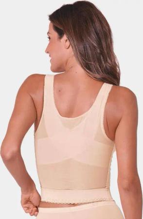 Lang-BH mit Vorderverschluss - haut - Gr. 100 D von Goldner Fashion