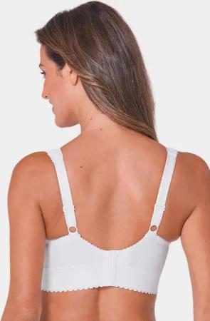 Minimizer Sport-BH mit Baumwolle - weiß - Gr. 95 C von Goldner Fashion