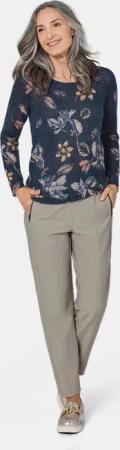 Joggpant mit Reißverschlusstaschen - stein - Gr. 275 von Goldner Fashion