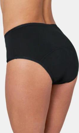 Hüftslip mit integrierten Wäscheschutz - schwarz - Gr. S von Goldner Fashion