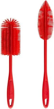 Kochblume Reinigungsbürsten-Set Silikon II, (Spar-Set, 2-tlg), Köpfe untereinander austauschbar
