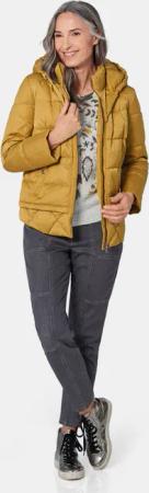 Steppjacke mit Kapuze - honig - Gr. 42 von Goldner Fashion
