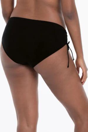 Bikinihose mit seitlicher Raffung - schwarz - Gr. 48 von Goldner Fashion