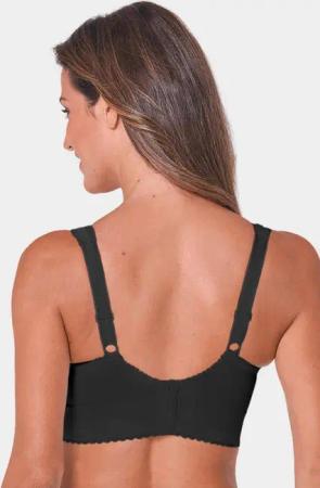 Minimizer Sport-BH mit Baumwolle - schwarz - Gr. 90 B von Goldner Fashion