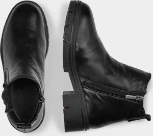 Stiefel aus hochwertigem Leder - schwarz - Gr. 40 von Goldner Fashion
