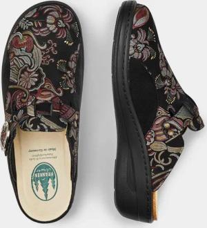 Hausschuhe - schwarz / bunt - Gr. 36 von Goldner Fashion