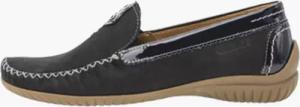 Slipper aus weich angerautem Leder - marine - Gr. 41 von Goldner Fashion