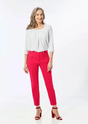 7/8-Bengalinhose LOUISA - rot - Gr. 21 von Goldner Fashion