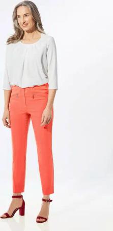 7/8-Bengalinhose LOUISA - orange - Gr. 50 von Goldner Fashion