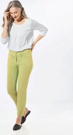 7/8-Bengalinhose LOUISA - hellgrün - Gr. 235 von Goldner Fashion