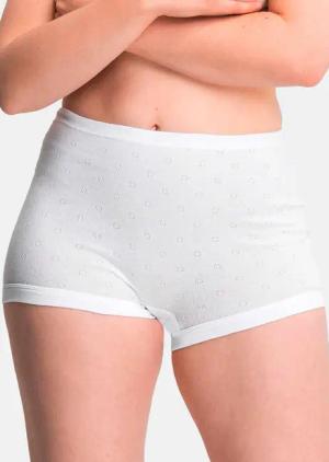 Trageangenehmer Baumwoll-Pagenschlüpfer im 2er-Pack - weiß - Gr. 42 von Goldner Fashion