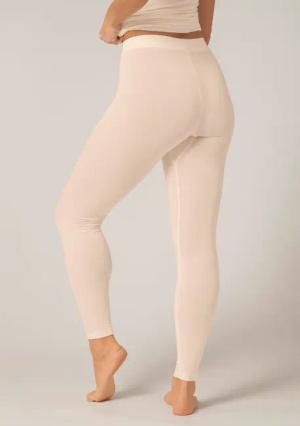 Unterzug-Leggings mit Merinowolle - cremeweiß - Gr. L von Goldner Fashion