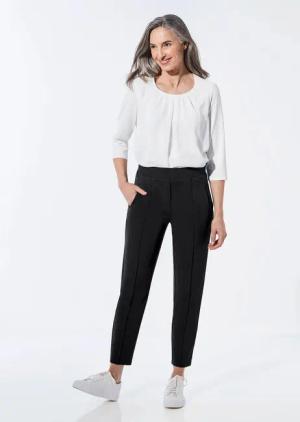 Weite Hose SARA aus Viskose-Jersey - schwarz - Gr. 215 von Goldner Fashion