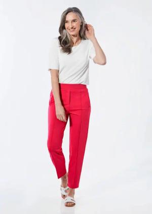 Weite Hose SARA aus Viskose-Jersey - rot - Gr. 19 von Goldner Fashion