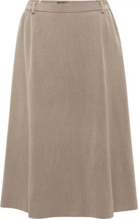 Rock in wadenumspielender Länge - taupe - Gr. 19 von Goldner Fashion