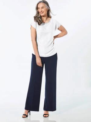 Bluse mit Glitzersteinen - weiß - Gr. 24 von Goldner Fashion