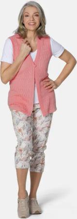 Zeitlose Strickweste mit V-Ausschnitt - pfirsich - Gr. 38 von Goldner Fashion