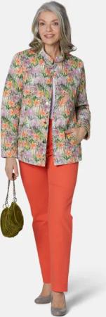 Hochwertige Steppjacke mit modischem Druck - bunt / gemustert - Gr. 22 von Goldner Fashion