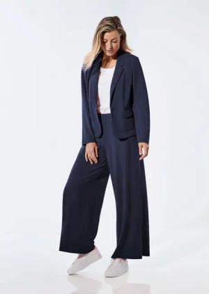 Jersey-Hose - marine - Gr. 195 von Goldner Fashion