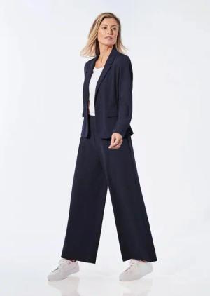 Jersey-Blazer - marine - Gr. 44 von Goldner Fashion