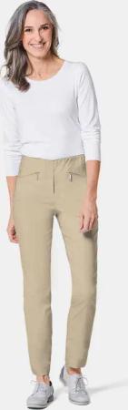 Bengalinhose LOUISA mit Reißverschlusstaschen - beige - Gr. 235 von Goldner Fashion