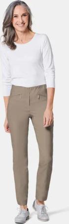 Bengalinhose LOUISA mit Reißverschlusstaschen - taupe - Gr. 48 von Goldner Fashion