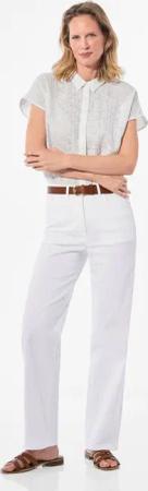 Weite Jeans VERA aus Stretch-Denim - weiß - Gr. 225 von Goldner Fashion