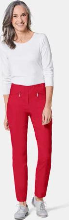 Bengalinhose LOUISA mit Reißverschlusstaschen - rot - Gr. 19 von Goldner Fashion