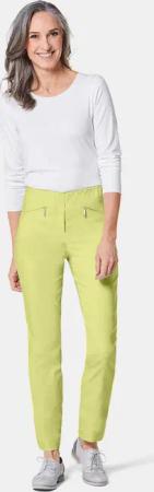 Bengalinhose LOUISA mit Reißverschlusstaschen - hellgrün - Gr. 255 von Goldner Fashion