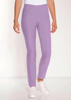 Bengalinhose LOUISA mit Reißverschlusstaschen - flieder - Gr. 27 von Goldner Fashion
