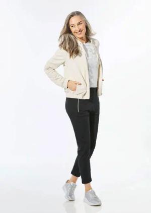 Blouson mit klassischen Details - stein - Gr. 20 von Goldner Fashion