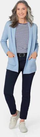 Strickjacke aus Merinowolle - hellblau - Gr. 42 von Goldner Fashion