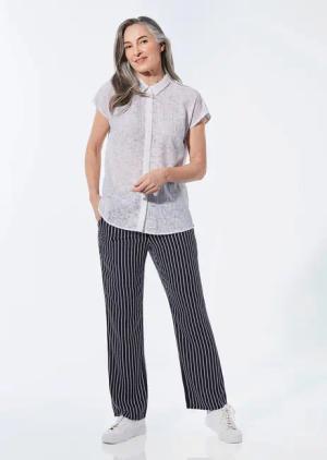 Ausbrenner Bluse - weiß - Gr. 48 von Goldner Fashion