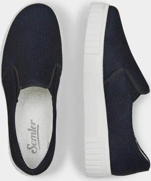 Slipper mit angenehmer Innenausstattung aus Bambus - marine - Gr. 39 von Goldner Fashion