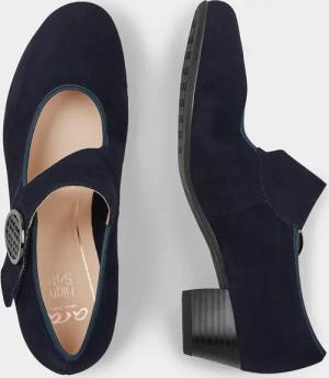Pumps mit verstellbarem Klettriemen - marine - Gr. 37,5 von Goldner Fashion