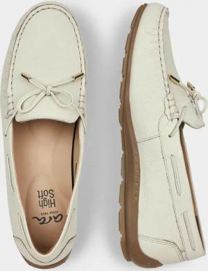 Mokassins mit Zierschleife - cremeweiß - Gr. 36 von Goldner Fashion