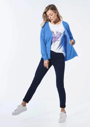 Cardigan - blau - Gr. 42 von Goldner Fashion