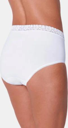 Taillenslip mit Spitzenbund im 2er-Pack - weiß - Gr. 48 von Goldner Fashion