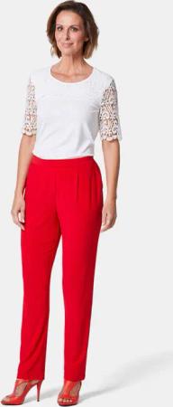 Jerseyhose mit Taschen - rot - Gr. 27 von Goldner Fashion