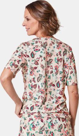 Druckshirt in kraftvollen Farben - rosé / gemustert - Gr. 24 von Goldner Fashion