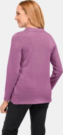 Unkomplizierter Pullover mit Polokragen - lila - Gr. 20 von Goldner Fashion