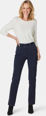 Schlupfjeans CARLA mit Glitzersteinen - marine - Gr. 225 von Goldner Fashion