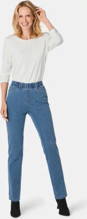 Schlupfjeans CARLA mit Glitzersteinen - hellblau - Gr. 24 von Goldner Fashion