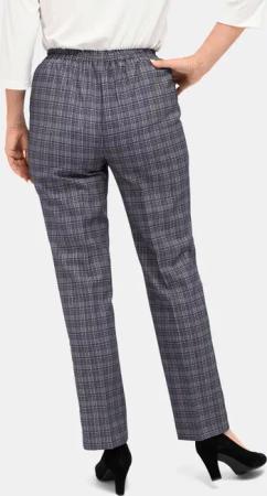Karohose CARLA mit Refresh-Technologie - grau - Gr. 44 von Goldner Fashion