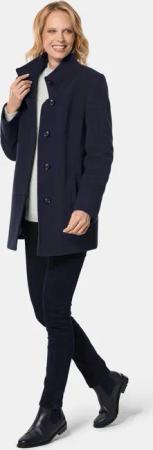 Unentbehrliche Wolljacke mit feinen Details - marine - Gr. 40 von Goldner Fashion