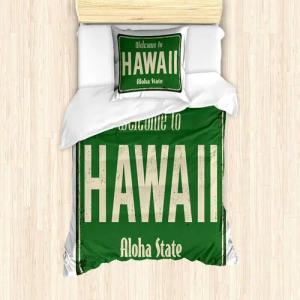 Abakuhaus Bettwäsche Milbensicher Allergiker geeignet mit Kissenbezug, Microfaser, Aloha Willkommen auf Hawaii Weinlese