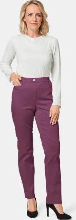 Leichte Baumwollschlupfhose - aubergine - Gr. 195 von Goldner Fashion