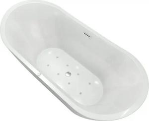 AcquaVapore Whirlpool-Badewanne freistehende Badewanne Wanne F13 180x92cm Whirlpool Luftmassage, (1-tlg)
